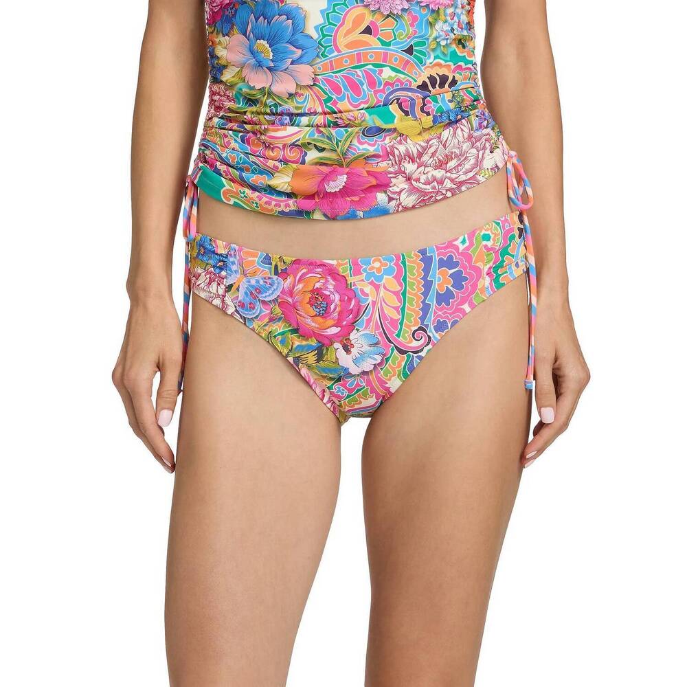 NEW JOHNNY WAS ruched hipster bikini bottom in crispire